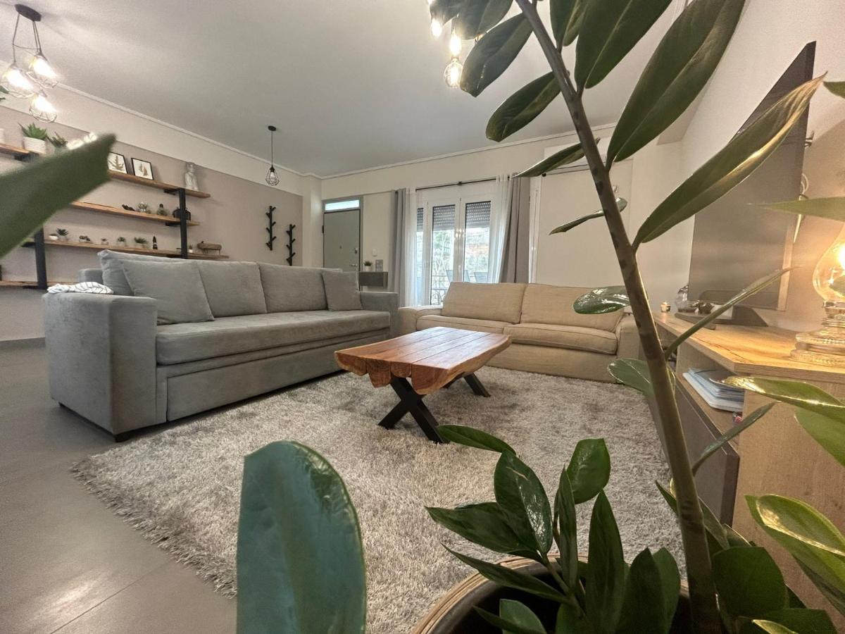 New Minimal Apartment,10' From Athens Airport Spáta Dış mekan fotoğraf