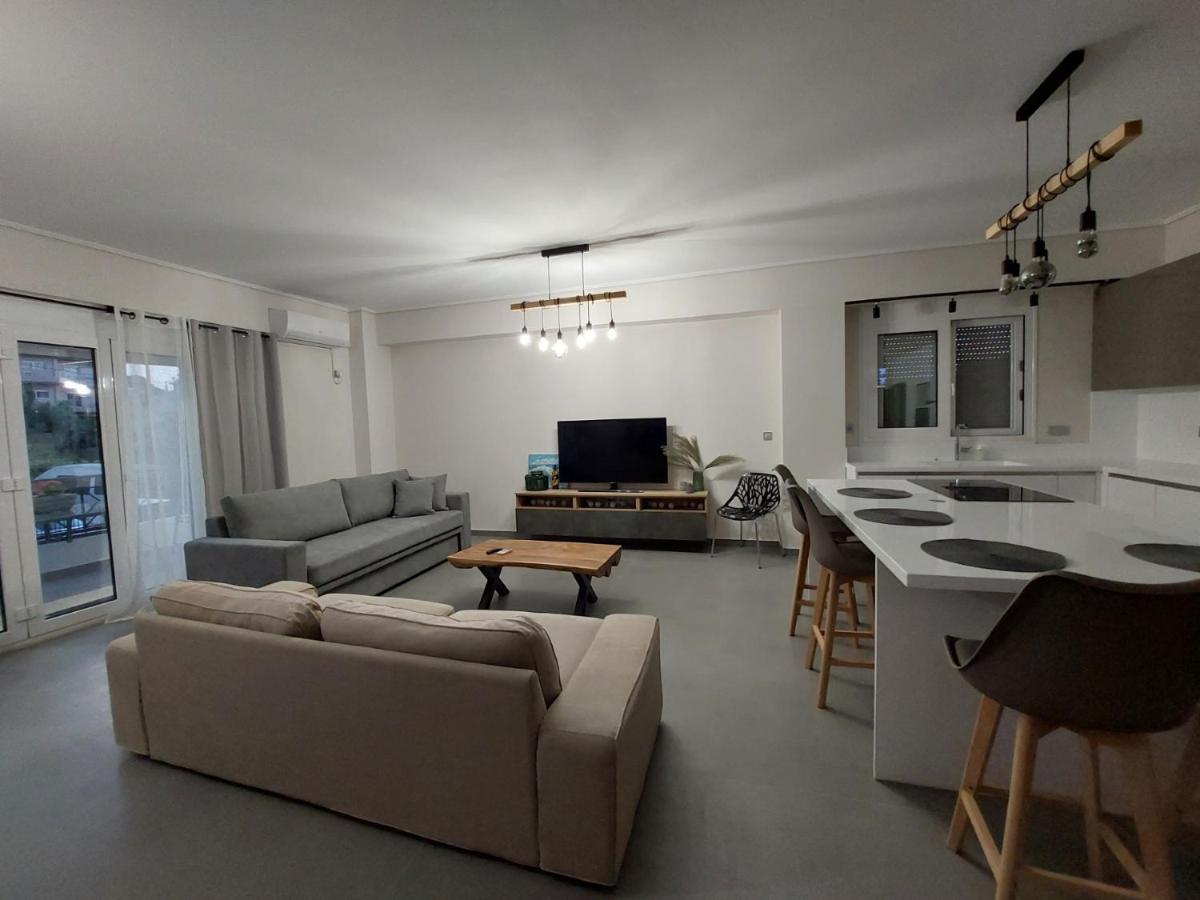 New Minimal Apartment,10' From Athens Airport Spáta Dış mekan fotoğraf
