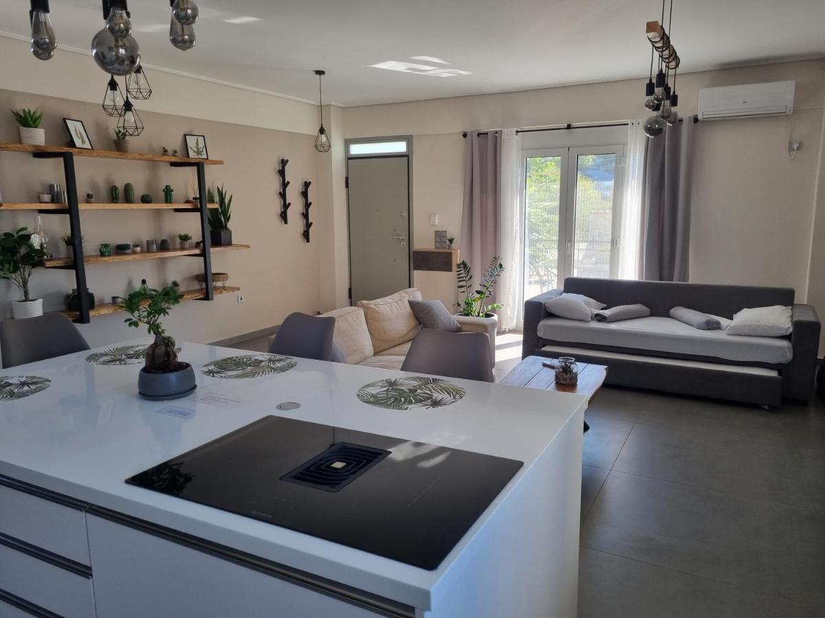 New Minimal Apartment,10' From Athens Airport Spáta Dış mekan fotoğraf